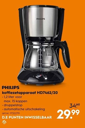 Aanbiedingen Philips koffiezetapparaat hd7462-20 - Philips - Geldig van 16/03/2020 tot 29/03/2020 bij Blokker