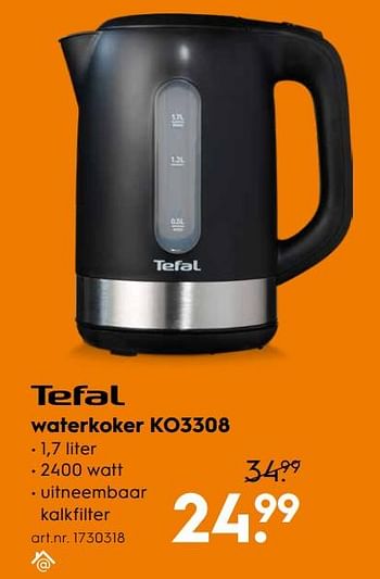 Aanbiedingen Tefal waterkoker ko3308 - Tefal - Geldig van 16/03/2020 tot 29/03/2020 bij Blokker