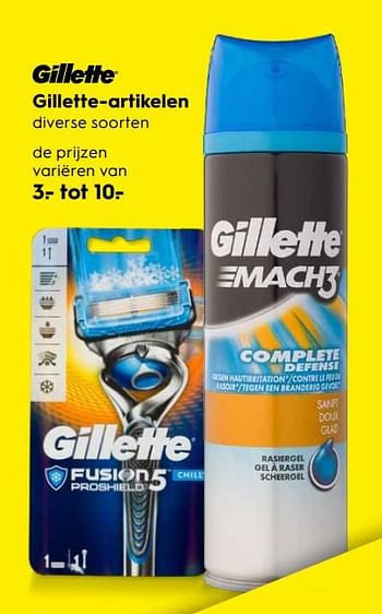 Aanbiedingen Gillette-artikelen - Gillette - Geldig van 16/03/2020 tot 29/03/2020 bij Blokker