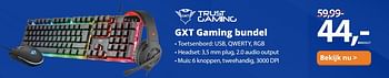 Aanbiedingen Gxt gaming bundel - Trust Gaming - Geldig van 16/03/2020 tot 05/04/2020 bij Paradigit