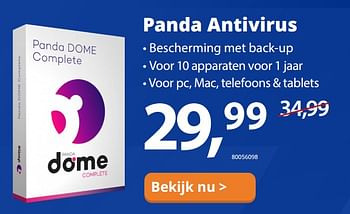 Aanbiedingen Panda antivirus - Huismerk - Paradigit - Geldig van 16/03/2020 tot 05/04/2020 bij Paradigit