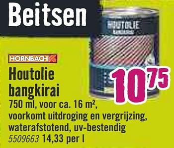 Aanbiedingen Houtolie bangkirai - Huismerk Hornbach - Geldig van 09/03/2020 tot 29/03/2020 bij Hornbach