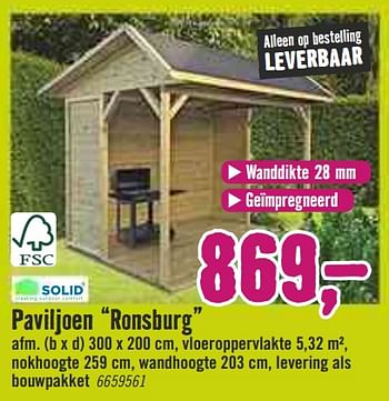 Aanbiedingen Paviljoen ronsburg - Solid - Geldig van 09/03/2020 tot 29/03/2020 bij Hornbach