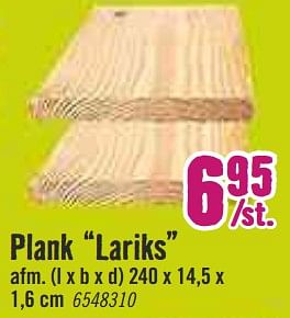 Aanbiedingen Plank lariks - Huismerk Hornbach - Geldig van 09/03/2020 tot 29/03/2020 bij Hornbach