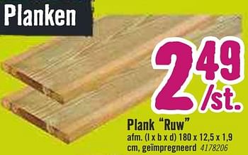 Aanbiedingen Plank ruw - Huismerk Hornbach - Geldig van 09/03/2020 tot 29/03/2020 bij Hornbach