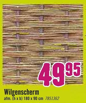 Aanbiedingen Wilgenscherm - Huismerk Hornbach - Geldig van 09/03/2020 tot 29/03/2020 bij Hornbach