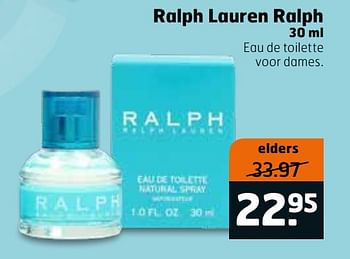 Aanbiedingen Ralph lauren ralph edt - Ralph Lauren - Geldig van 16/03/2020 tot 29/03/2020 bij Trekpleister