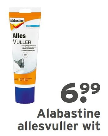 Aanbiedingen Alabastine allesvuller wit - Alabastine - Geldig van 16/03/2020 tot 29/03/2020 bij Gamma