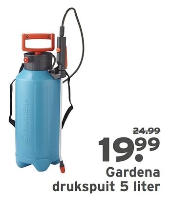 Aanbiedingen Gardena drukspuit 5 liter - Gardena - Geldig van 16/03/2020 tot 29/03/2020 bij Gamma