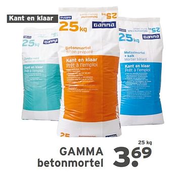 Aanbiedingen Gamma betonmortel - Gamma - Geldig van 16/03/2020 tot 29/03/2020 bij Gamma