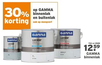 Aanbiedingen Gamma binnenlak - Gamma - Geldig van 16/03/2020 tot 29/03/2020 bij Gamma