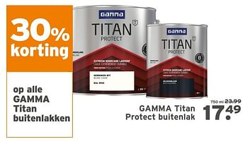 Aanbiedingen Gamma titan protect buitenlak - Gamma - Geldig van 16/03/2020 tot 29/03/2020 bij Gamma
