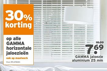 Aanbiedingen Gamma jaloezie aluminium - Huismerk - Gamma - Geldig van 16/03/2020 tot 29/03/2020 bij Gamma