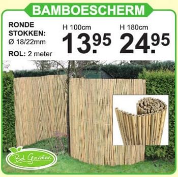 Aanbiedingen Bamboescherm ronde stokken - Huismerk - Van Cranenbroek - Geldig van 23/03/2020 tot 13/04/2020 bij Van Cranenbroek