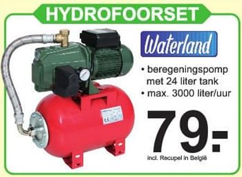 Aanbiedingen Hydrofoorset - Waterland - Geldig van 23/03/2020 tot 13/04/2020 bij Van Cranenbroek