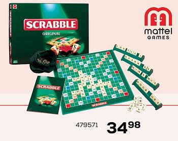 Aanbiedingen Woordspel scrabble - Mattel - Geldig van 03/04/2020 tot 03/05/2020 bij Supra Bazar
