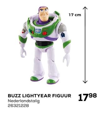 Aanbiedingen Buzz lightyear figuur nederlandstalig - Disney - Geldig van 03/04/2020 tot 03/05/2020 bij Supra Bazar