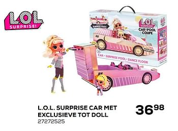 Aanbiedingen L.o.l. surprise car met exclusieve tot doll - LOL Surprise - Geldig van 03/04/2020 tot 03/05/2020 bij Supra Bazar