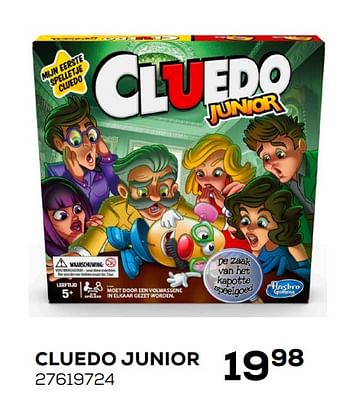 Aanbiedingen Cluedo junior - Hasbro - Geldig van 03/04/2020 tot 03/05/2020 bij Supra Bazar