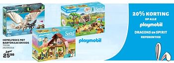 Aanbiedingen Hemelfeeks met babydraak en kids - Playmobil - Geldig van 03/04/2020 tot 03/05/2020 bij Supra Bazar