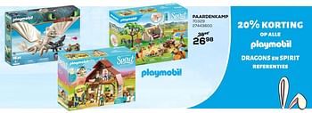 Aanbiedingen Paardenkamp - Playmobil - Geldig van 03/04/2020 tot 03/05/2020 bij Supra Bazar
