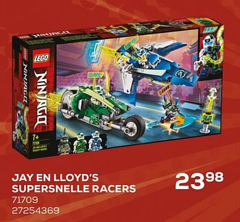 Aanbiedingen Jay en lloyd`s supersnelle racers - Lego - Geldig van 03/04/2020 tot 03/05/2020 bij Supra Bazar