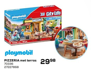 Aanbiedingen Pizzeria met terras - Playmobil - Geldig van 03/04/2020 tot 03/05/2020 bij Supra Bazar