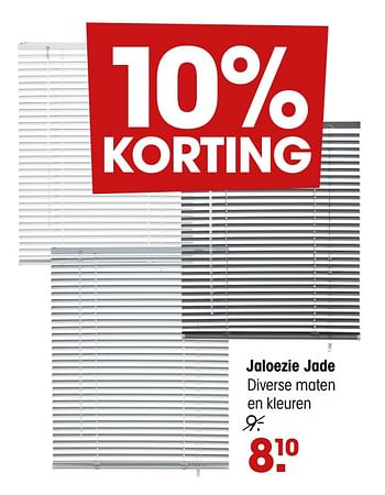Aanbiedingen Jaloezie jade - Huismerk - Kwantum - Geldig van 06/04/2020 tot 12/04/2020 bij Kwantum