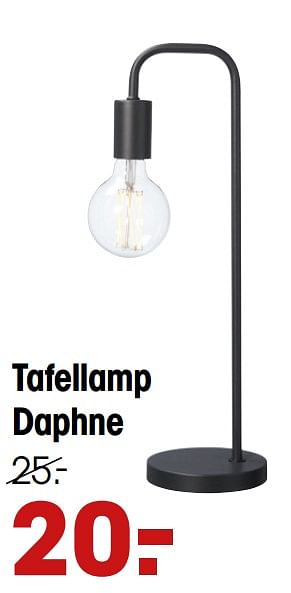 Aanbiedingen Tafellamp daphne - Huismerk - Kwantum - Geldig van 06/04/2020 tot 12/04/2020 bij Kwantum