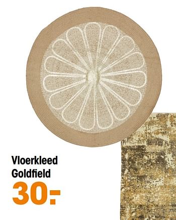 Aanbiedingen Vloerkleed goldfield - Huismerk - Kwantum - Geldig van 06/04/2020 tot 12/04/2020 bij Kwantum