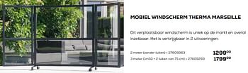 Aanbiedingen Mobiel windscherm therma marseille - Huismerk - Supra Bazar - Geldig van 03/04/2020 tot 03/05/2020 bij Supra Bazar