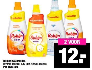 Aanbiedingen Robijn wasmiddel - Robijn - Geldig van 06/04/2020 tot 19/04/2020 bij Big Bazar