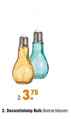 Aanbiedingen Decoratielamp bulb - Huismerk - Kwantum - Geldig van 13/04/2020 tot 19/04/2020 bij Kwantum