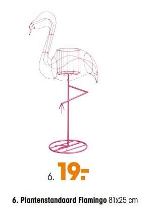 Aanbiedingen Plantenstandaard flamingo - Huismerk - Kwantum - Geldig van 20/04/2020 tot 26/04/2020 bij Kwantum