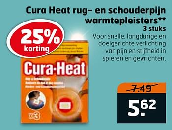 Aanbiedingen Cura heat rug- en schouderpijn warmtepleisters - Cura-Heat - Geldig van 14/04/2020 tot 26/04/2020 bij Trekpleister