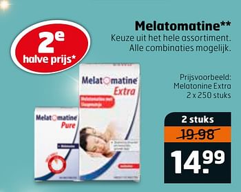 Aanbiedingen Melatonine extra - Melatomatine - Geldig van 14/04/2020 tot 26/04/2020 bij Trekpleister