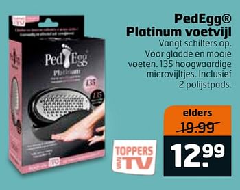 Aanbiedingen Pedegg platinum voetvijl - Huismerk - Trekpleister - Geldig van 14/04/2020 tot 26/04/2020 bij Trekpleister