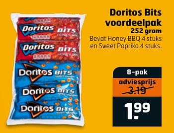 Aanbiedingen Doritos bits voordeelpak - Doritos - Geldig van 14/04/2020 tot 26/04/2020 bij Trekpleister