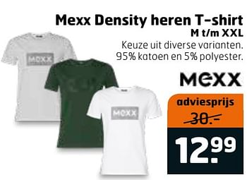 Aanbiedingen Mexx density heren t-shirt - Mexx - Geldig van 14/04/2020 tot 26/04/2020 bij Trekpleister