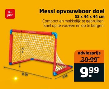 Aanbiedingen Messi opvouwbaar doel - Huismerk - Trekpleister - Geldig van 14/04/2020 tot 26/04/2020 bij Trekpleister