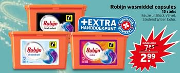 Aanbiedingen Robijn wasmiddel capsules - Robijn - Geldig van 14/04/2020 tot 26/04/2020 bij Trekpleister