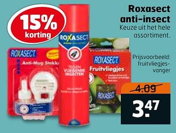 Aanbiedingen Roxasect anti-insect fruitvliegjesvanger - Huismerk - Trekpleister - Geldig van 14/04/2020 tot 26/04/2020 bij Trekpleister