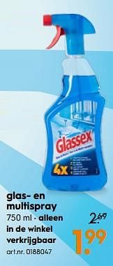 Aanbiedingen Glas- en multispray - Glassex - Geldig van 14/04/2020 tot 26/04/2020 bij Blokker