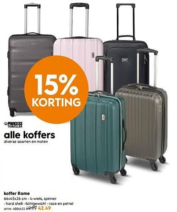 Aanbiedingen Koffer rome - Princess Traveller - Geldig van 14/04/2020 tot 26/04/2020 bij Blokker