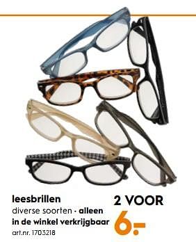 Aanbiedingen Leesbrillen - Huismerk - Blokker - Geldig van 14/04/2020 tot 26/04/2020 bij Blokker