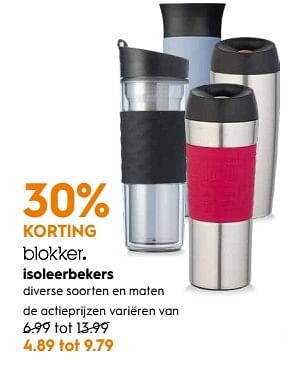 Aanbiedingen Isoleerbekers - Huismerk - Blokker - Geldig van 14/04/2020 tot 26/04/2020 bij Blokker