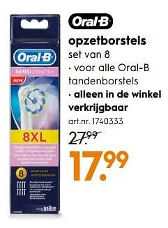 Aanbiedingen Oral-b opzetborstels - Oral-B - Geldig van 14/04/2020 tot 26/04/2020 bij Blokker