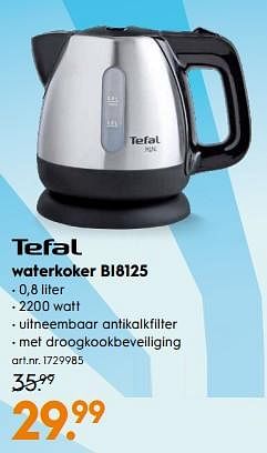 Aanbiedingen Tefal waterkoker bi8125 - Tefal - Geldig van 14/04/2020 tot 26/04/2020 bij Blokker