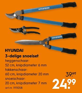 Aanbiedingen 3-delige snoeiset - Hyundai - Geldig van 14/04/2020 tot 26/04/2020 bij Blokker