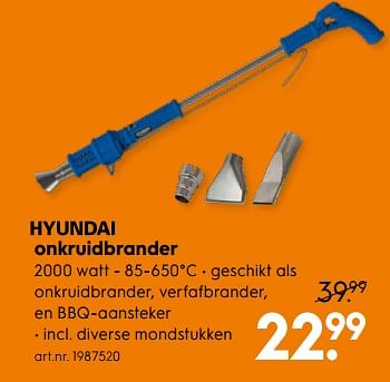 Aanbiedingen Onkruidbrander - Hyundai - Geldig van 14/04/2020 tot 26/04/2020 bij Blokker